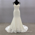 Sexy Luxury High Quality Ivory Sequined Lace Appliques heavy beaded mermaid wedding dress luxurious